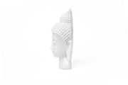 Hand-Carved Marble Buddha Head Sculpture Stone Craft