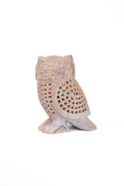 Hand-Carved Soapstone Owl Figurine — Jali Edition Stone Craft