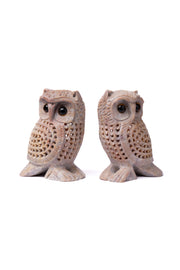 Hand-Carved Soapstone Owl Figurine — Jali Edition Stone Craft (Copy)