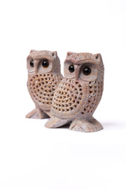 Hand-Carved Soapstone Owl Figurine — Jali Edition Stone Craft (Copy)