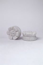 Hand-Carved Lotus Incense Holder Stone