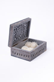 Hand-Carved Soapstone Jewellery Box
