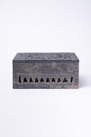 Hand-Carved Soapstone Jewellery Box