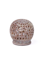 Hand-Carved Stone Candle Globe