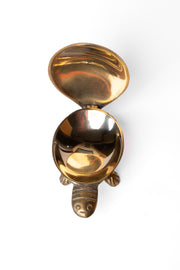 Brass Turtle Trinket Box — Stone Inlay Shell · Vastu & Feng Shui · Handcrafted