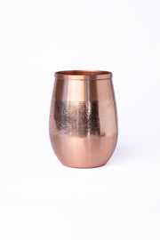 Hand-Engraved Copper Tumbler — Ayurvedic Copper Vessel · Tamra Jal · Handcrafted