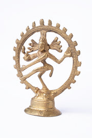 Brass Nataraja Statue — Dancing Shiva · Lost-Wax Cast Brass Sculpture · Handcrafted