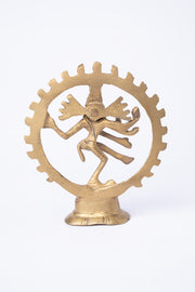 Brass Nataraja Statue — Dancing Shiva · Lost-Wax Cast Brass Sculpture · Handcrafted