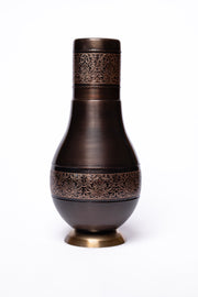 Hand-Engraved Copper Bedside Carafe & Tumbler Set — Ayurvedic Copper Vessel · Tamra Jal · Handcrafted