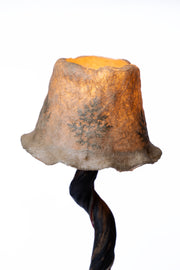 Handcrafted Open-Crown Driftwood Table Lamp Natural Driftwood