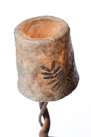 Handcrafted Twisted Driftwood Table Lamp Natural Driftwood