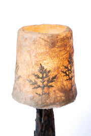 Handcrafted Driftwood Trunk Table Lamp Natural Wood