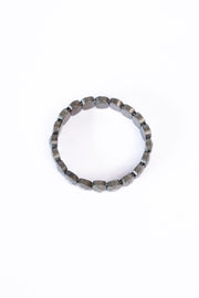 Natural Pyrite Stone Tile Bracelet Handcrafted Crystal Jewellery