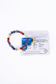 Natural Seven Chakra Stone Bracelet Lab Certified Crystal Jewellery