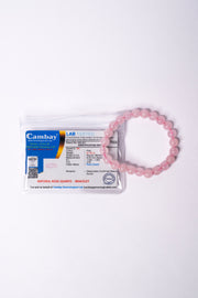 Natural Rose Quartz Crystal Bracelet Lab Certified Crystal Jewellery