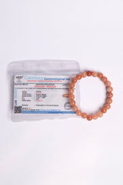 Natural Sunstone Crystal Bracelet Lab Certified Crystal Jewellery