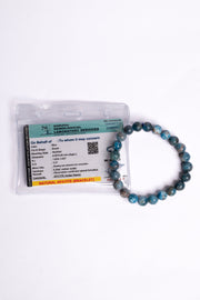 Natural Blue Apatite Stone Bracelet Lab Certified Crystal Jewellery