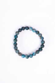 Natural Blue Apatite Stone Bracelet Lab Certified Crystal Jewellery