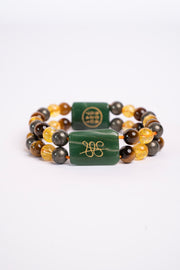 Money Magnet Zibu Double Strand Bracelet Lab Certified Crystal Jewellery