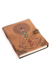 Seven Chakra Leather Journal Handcrafted Leather