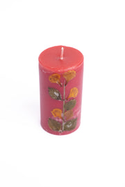 Handmade Rose Red Pillar Candle Handcrafted Candle
