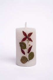 Handmade Rose Pillar Candle Handcrafted Candle