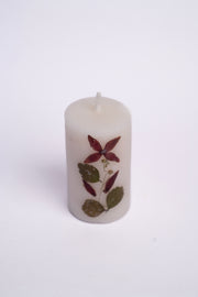 Handmade Rose Pillar Candle Handcrafted Candle