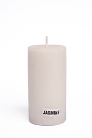 Handmade Jasmine Botanical Pillar Candle Handcrafted Candle