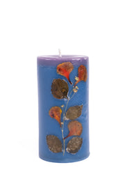 Handmade Lavender Blue Pillar Candle Handcrafted Candle · Lavender Scented · Two-Tone Hand-Poured · Medium Pillar