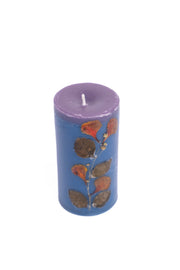 Handmade Lavender Blue Pillar Candle Handcrafted Candle · Lavender Scented · Two-Tone Hand-Poured · Medium Pillar