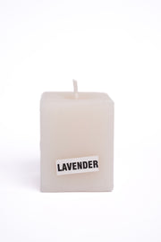 Handmade Lavender Square Candle Handcrafted Candle