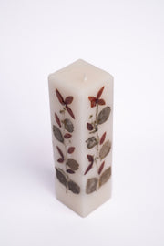 Handmade Champa Square Pillar Candle Handcrafted Candle
