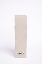 Handmade Champa Square Pillar Candle Handcrafted Candle
