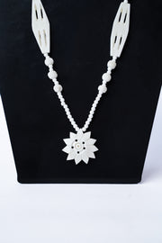 Hand-Carved Marble Bead Necklace Stone Jewellery