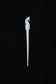Hand-Carved Marble Bird Barrette Hair Clip Stone Jewellery · Pure White Marble · Handcrafted