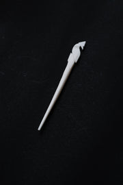 Hand-Carved Marble Bird Barrette Hair Clip Stone Jewellery · Pure White Marble · Handcrafted