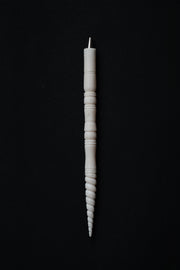 Hand-Carved Marble Pen — Turned & Spiral Body · Single-Stone Carving · Made in India