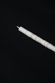 Hand-Carved Marble Pen — Turned & Spiral Body · Single-Stone Carving · Made in India