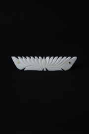 Hand-Carved Marble Leaf Hair Clip Stone Jewellery