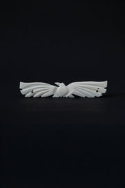 Hand-Carved Marble Bird Wing Hair Clip Stone Jewellery