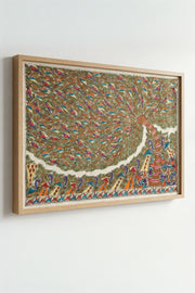 Madhubani Tree of Life with Birds & Peacocks
