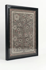 Madhubani Tree of Life with Owls