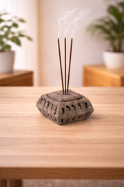 Hand-Carved Soapstone Incense Holder