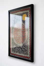 Madhubani Tree of Life with Sun & Mandala