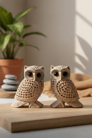 Hand-Carved Soapstone Owl Figurine — Jali Edition Stone Craft (Copy)