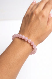 Natural Rose Quartz Crystal Bracelet Lab Certified Crystal Jewellery