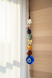 Seven Chakra Evil Eye Wall Hanging Handcrafted Home Décor