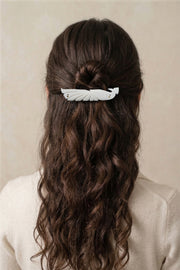 Hand-Carved Marble Bird Barrette Hair Clip Stone Jewellery · Pure White Marble · Handcrafted