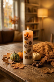 Handmade Lavender Pillar Candle Handcrafted Candle · Lavender Scented · Long Burn · Matte Finish